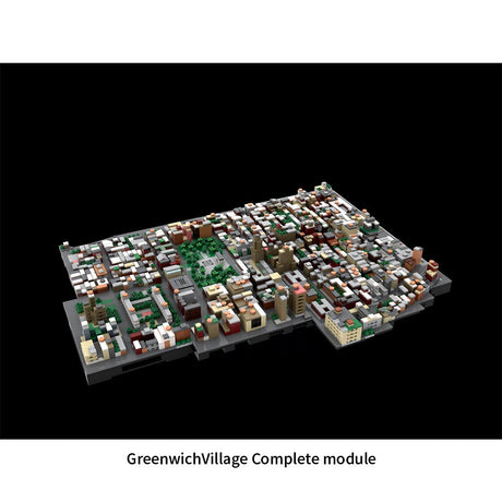 MOC - 225884 1/2000 Scale Lower Manhattan GreenwichVillage Module 1 Klemmbausteine - LesDiy - Klemmbausteine