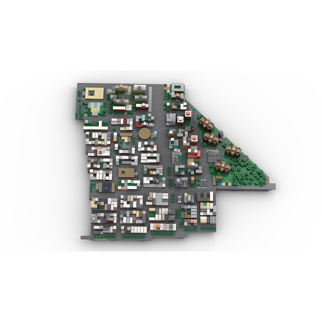 MOC - 225884 1/2000 Scale Lower Manhattan LowerEastSide Module 1 Klemmbausteine - LesDiy - Klemmbausteine