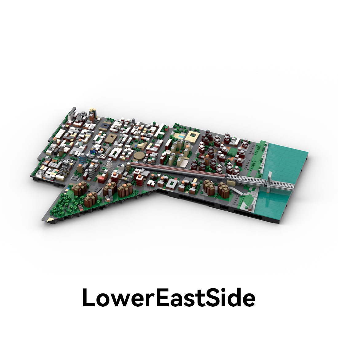 MOC - 225884 1/2000 Scale Lower Manhattan LowerEastSide Module 2 Klemmbausteine - LesDiy - Klemmbausteine