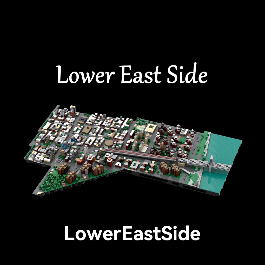 MOC - 225884 1/2000 Scale Lower Manhattan LowerEastSide Module 2 Klemmbausteine - LesDiy - Klemmbausteine