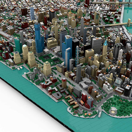 MOC - 225884 1/2000 Scale Lower Manhattan - New York City Klemmbausteine - LesDiy - Klemmbausteine