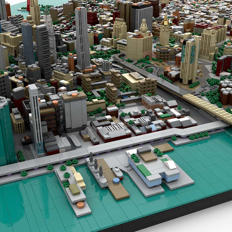 MOC - 225884 1/2000 Scale Lower Manhattan - New York City Klemmbausteine - LesDiy - Klemmbausteine