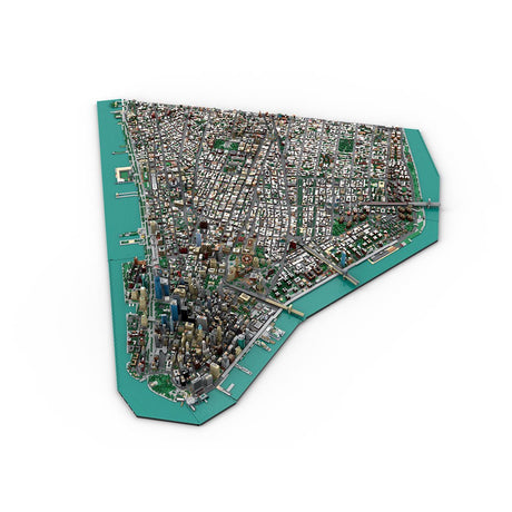 MOC - 225884 1/2000 Scale Lower Manhattan - New York City Klemmbausteine - LesDiy - Klemmbausteine