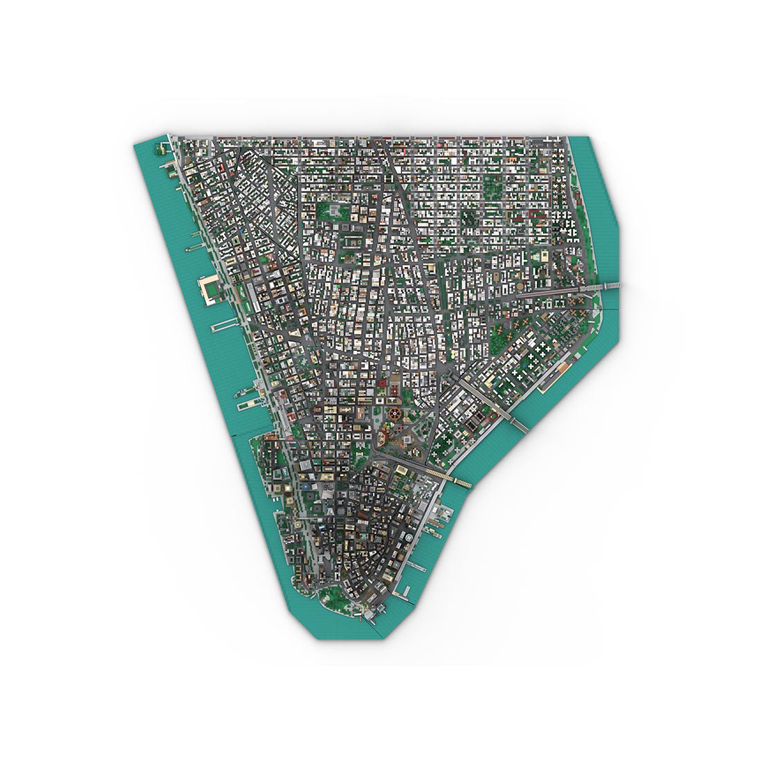 MOC - 225884 1/2000 Scale Lower Manhattan - New York City Klemmbausteine - LesDiy - Klemmbausteine