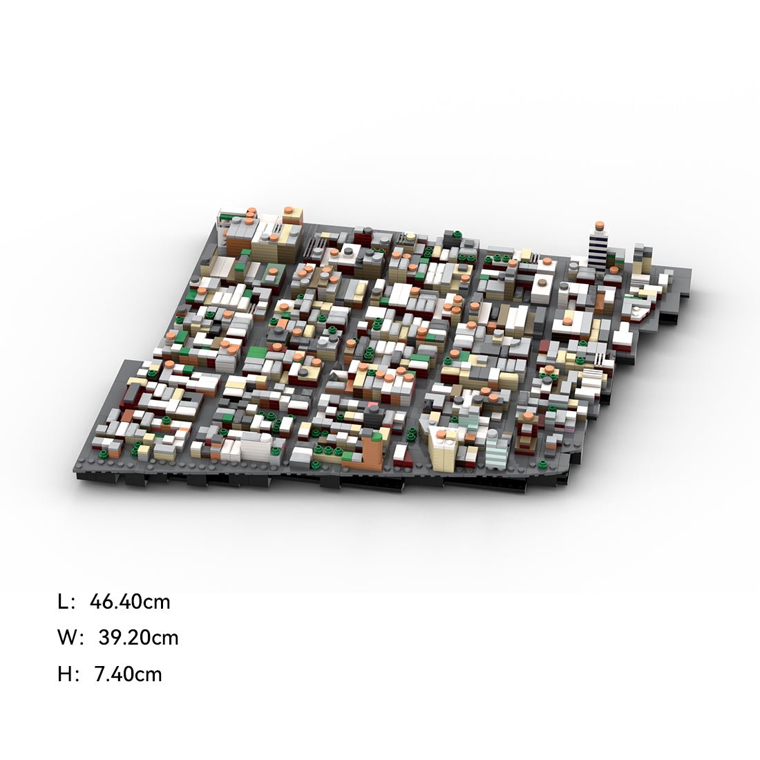 MOC - 225884 1/2000 Scale Lower Manhattan South of Houston Street Scene Klemmbausteine - LesDiy - Klemmbausteine