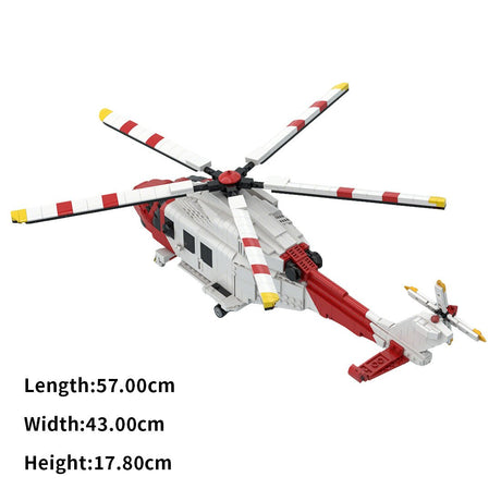 MOC - 226775 AgustaWestland AW - 139 Klemmbausteine - LesDiy - Klemmbausteine