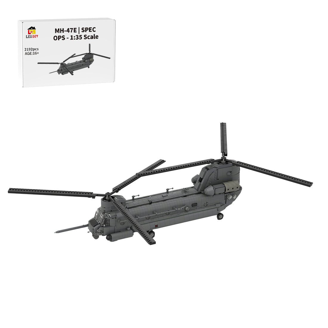 MOC - 227856 BOEING MH - 47E | SPEC OPS - 1:35 Scale Klemmbausteine - LesDiy - Klemmbausteine