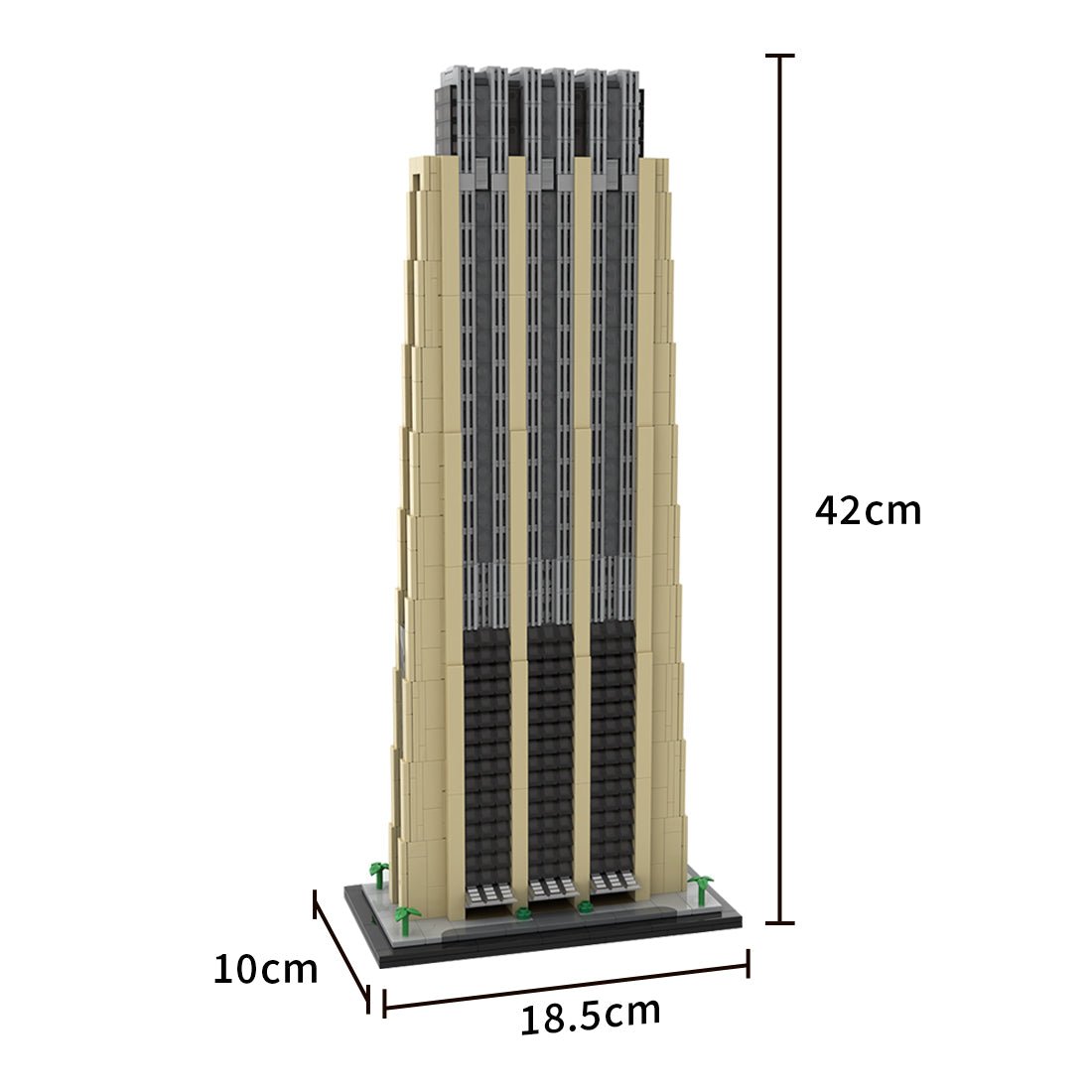 MOC - 227859 The Index (Dubai) 1:800 Scale Klemmbausteine - LesDiy - Klemmbausteine