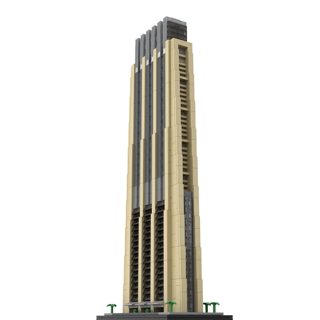 MOC - 227859 The Index (Dubai) 1:800 Scale Klemmbausteine - LesDiy - Klemmbausteine