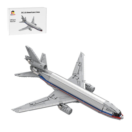 MOC - 228062 DC - 10 American Airlines Klemmbausteine - LesDiy - Klemmbausteine