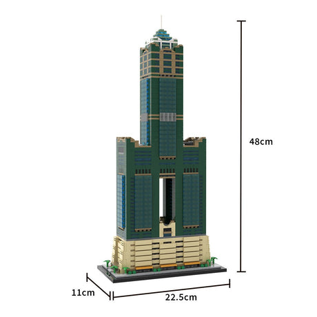 MOC - 228175 85 Sky Tower 1:800 Scale Klemmbausteine - LesDiy - Klemmbausteine
