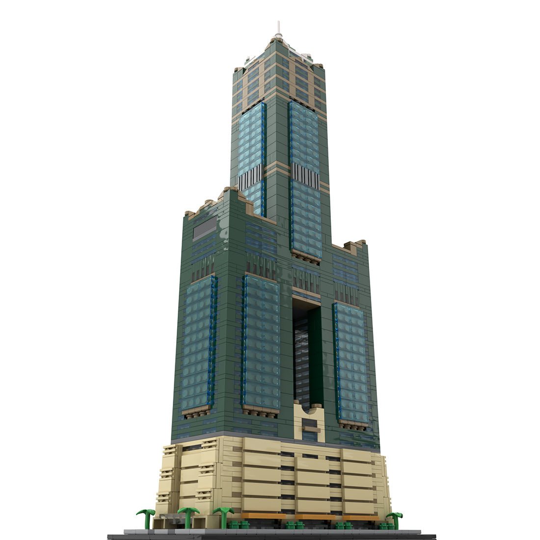 MOC - 228175 85 Sky Tower 1:800 Scale Klemmbausteine - LesDiy - Klemmbausteine