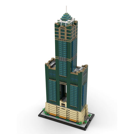 MOC - 228175 85 Sky Tower 1:800 Scale Klemmbausteine - LesDiy - Klemmbausteine