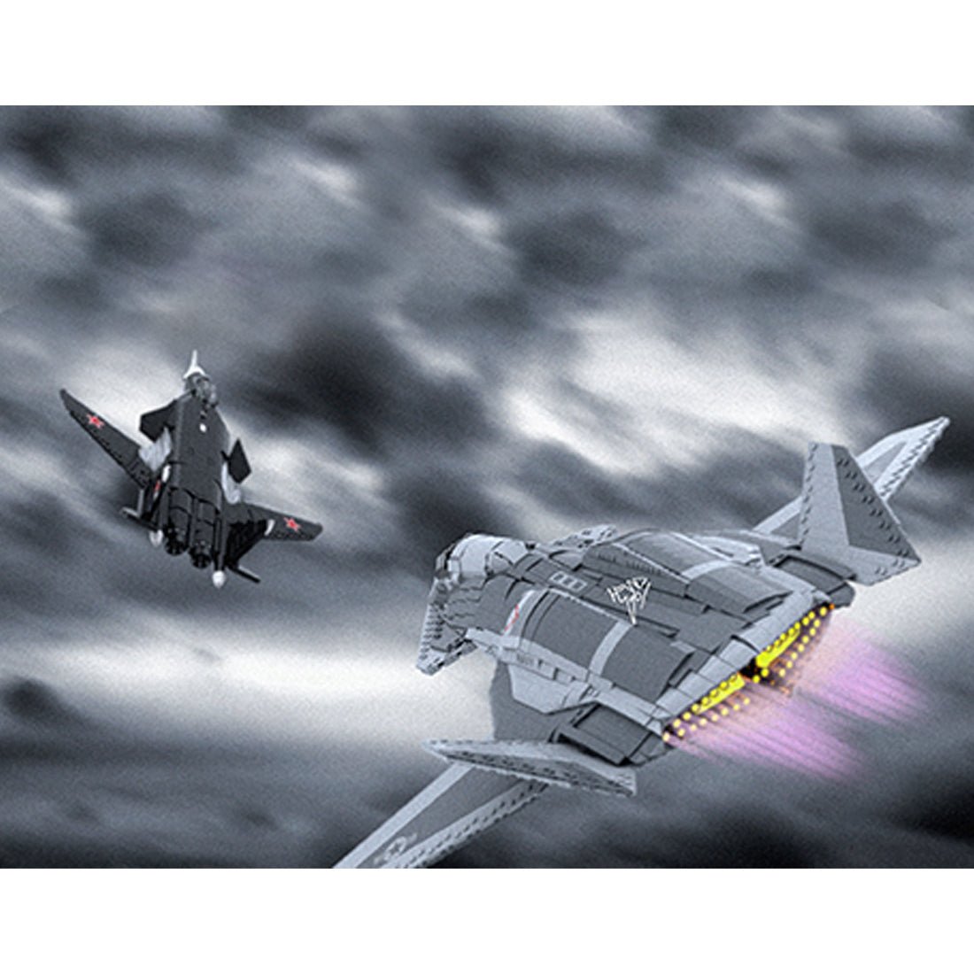 MOC - 228357 1:35 Scale F/A - 37 Talon Klemmbausteine - LesDiy - Klemmbausteine