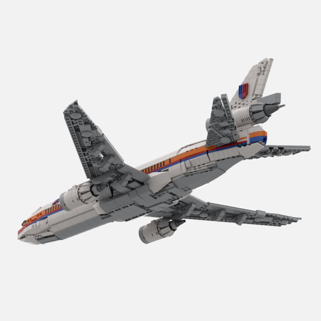 MOC - 228395 DC - 10 United Airlines Klemmbausteine - LesDiy - Klemmbausteine