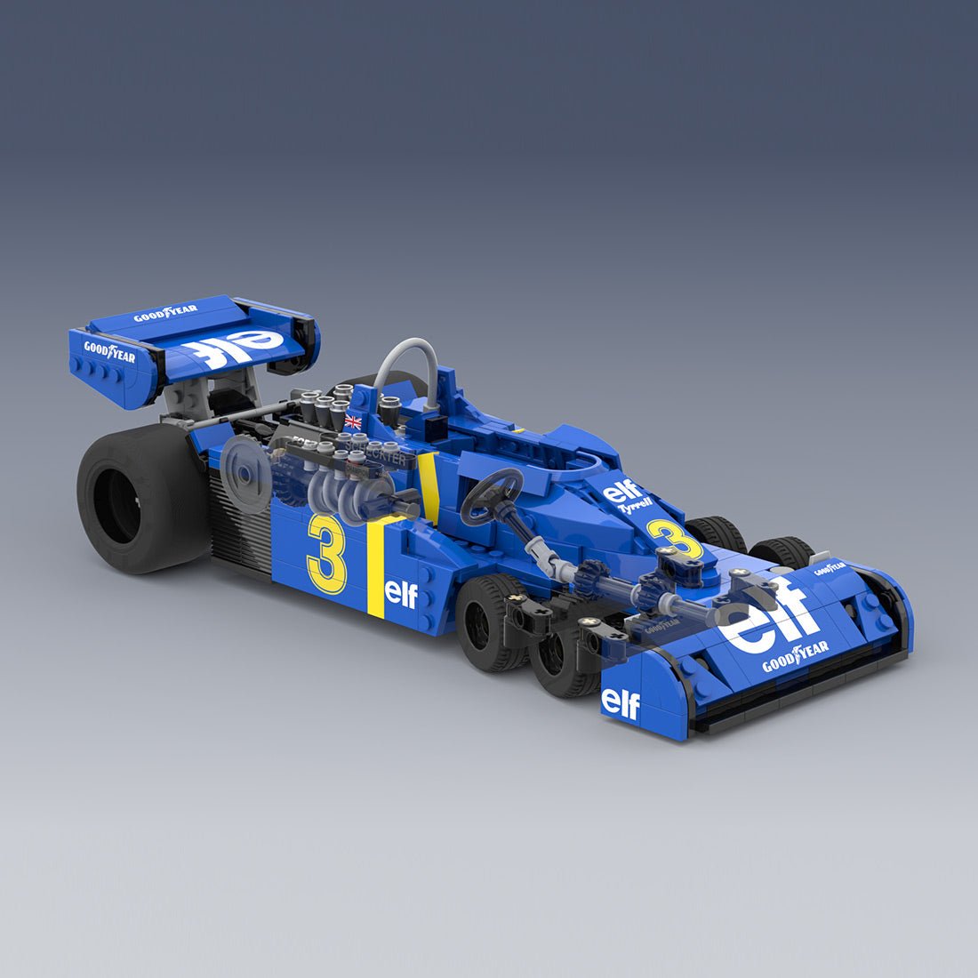 MOC - 229746 - Tyrrell P34 1976 - working V8 Klemmbausteine - LesDiy - Klemmbausteine