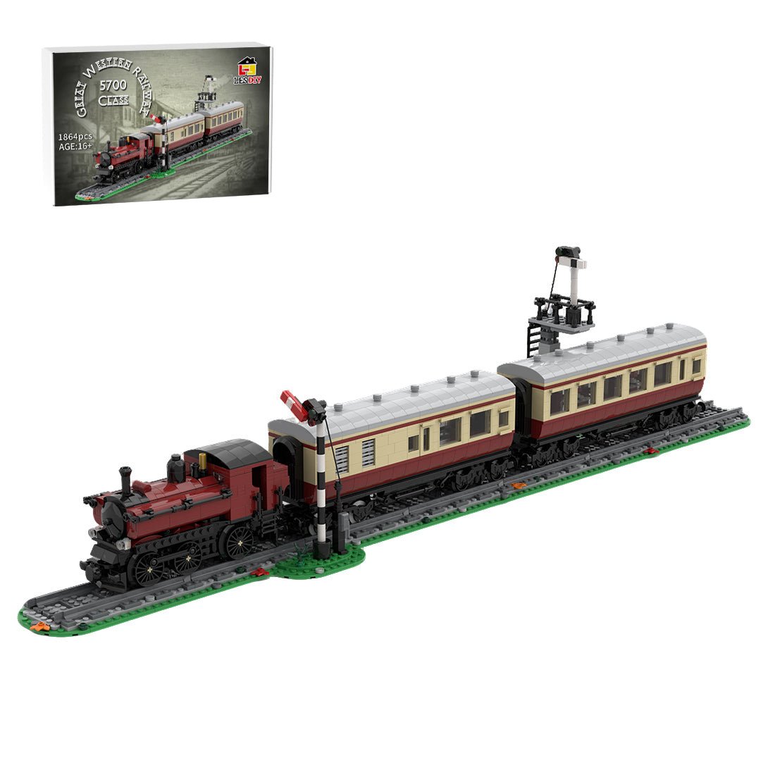 MOC - 229762 GWR 5700 Class Diorama Klemmbausteine - LesDiy - Klemmbausteine