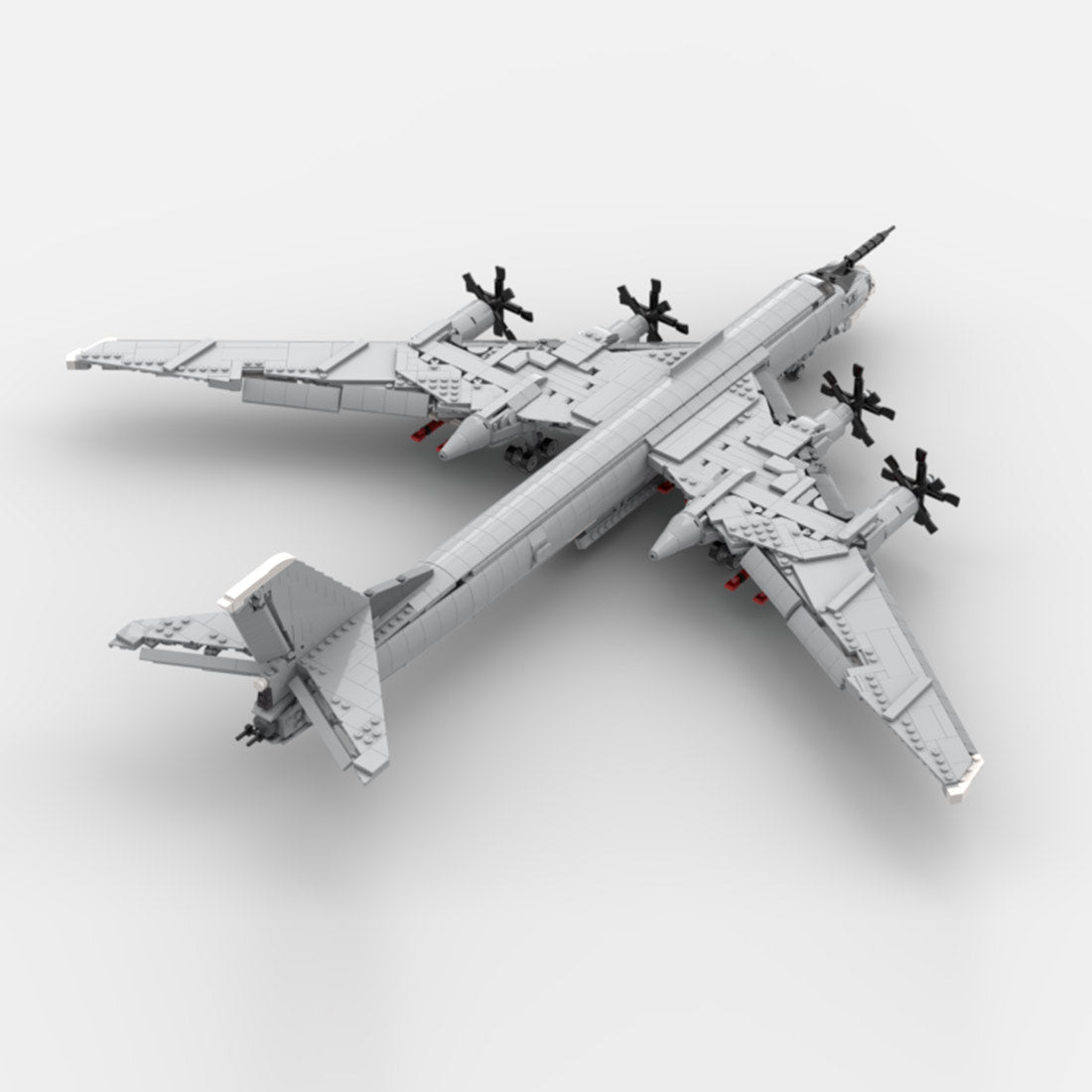 MOC - 229818 Tupolev TU - 95 Bear Klemmbausteine - LesDiy - Klemmbausteine