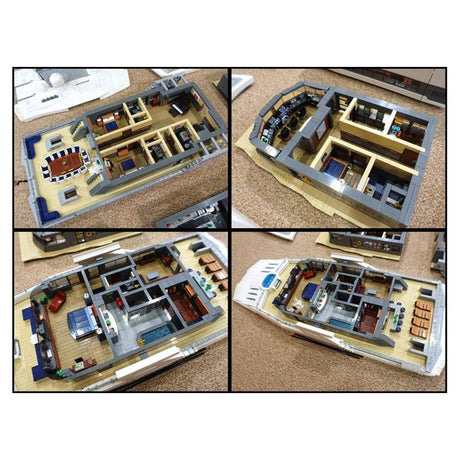 MOC - 230069 1/38 Scale Ultra MEGA Yacht Klemmbausteine - LesDiy - Klemmbausteine