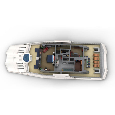MOC - 230069 1/38 Scale Ultra MEGA Yacht - Part 10 Module 17 Deck 4 Owner's deck Klemmbausteine - LesDiy - Klemmbausteine