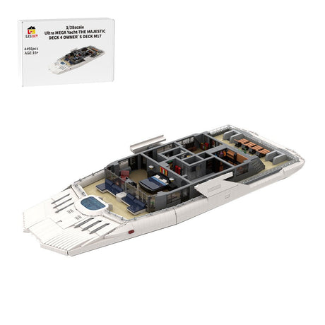 MOC - 230069 1/38 Scale Ultra MEGA Yacht - Part 10 Module 17 Deck 4 Owner's deck Klemmbausteine - LesDiy - Klemmbausteine