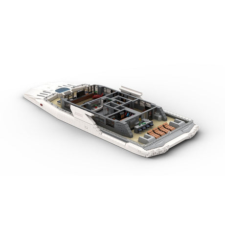 MOC - 230069 1/38 Scale Ultra MEGA Yacht - Part 10 Module 17 Deck 4 Owner's deck Klemmbausteine - LesDiy - Klemmbausteine