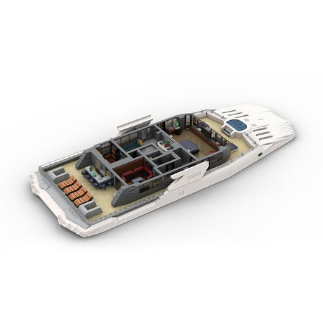 MOC - 230069 1/38 Scale Ultra MEGA Yacht - Part 10 Module 17 Deck 4 Owner's deck Klemmbausteine - LesDiy - Klemmbausteine