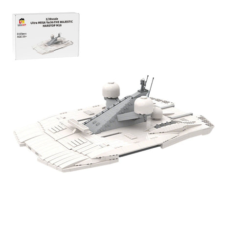 MOC - 230069 1/38 Scale Ultra MEGA Yacht - Part 11 Module 18 Hardtop Klemmbausteine - LesDiy - Klemmbausteine