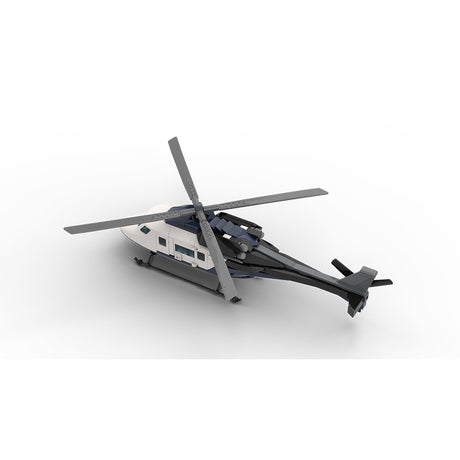 MOC - 230069 1/38 Scale Ultra MEGA Yacht - Part 12 Module 19 Helicopter Klemmbausteine - LesDiy - Klemmbausteine