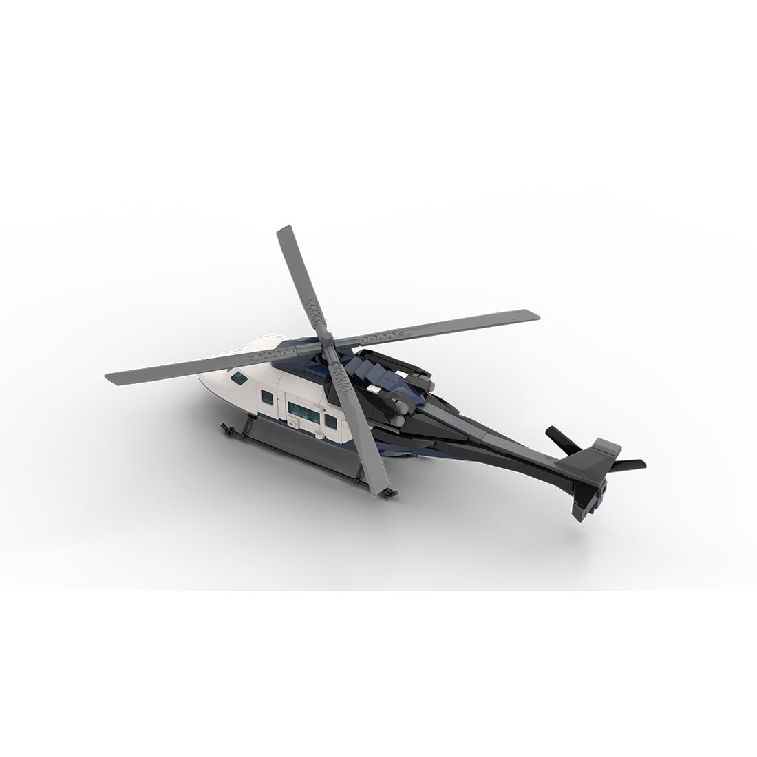 MOC - 230069 1/38 Scale Ultra MEGA Yacht - Part 12 Module 19 Helicopter Klemmbausteine - LesDiy - Klemmbausteine