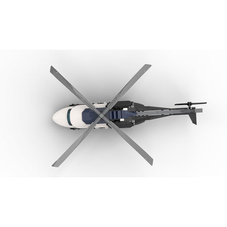 MOC - 230069 1/38 Scale Ultra MEGA Yacht - Part 12 Module 19 Helicopter Klemmbausteine - LesDiy - Klemmbausteine