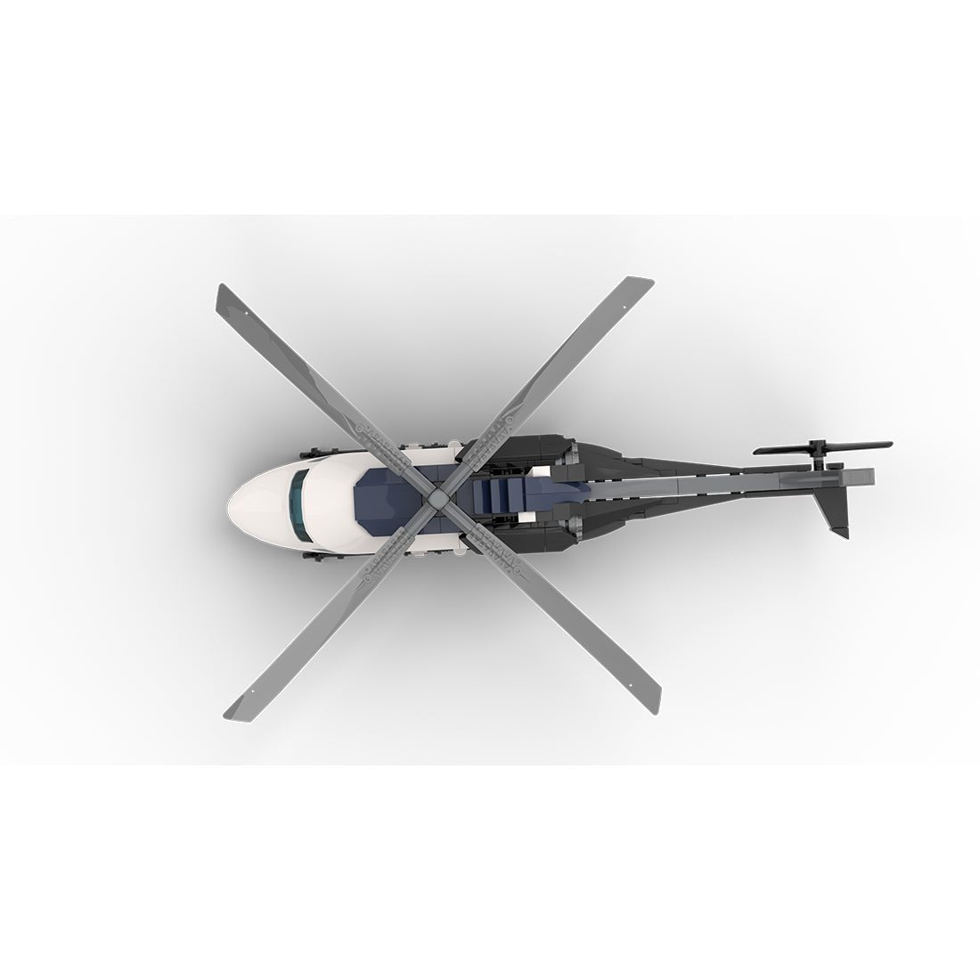 MOC - 230069 1/38 Scale Ultra MEGA Yacht - Part 12 Module 19 Helicopter Klemmbausteine - LesDiy - Klemmbausteine