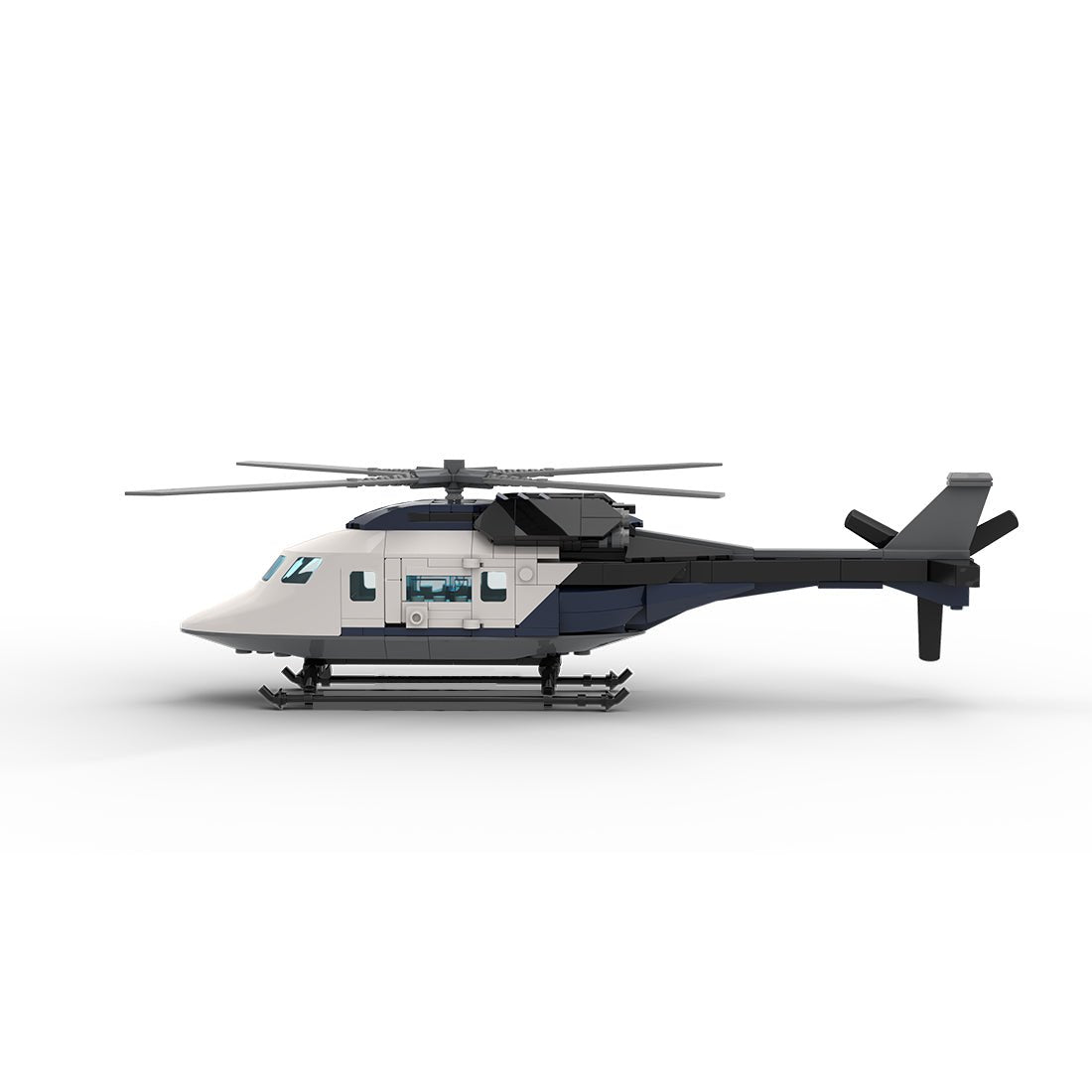 MOC - 230069 1/38 Scale Ultra MEGA Yacht - Part 12 Module 19 Helicopter Klemmbausteine - LesDiy - Klemmbausteine