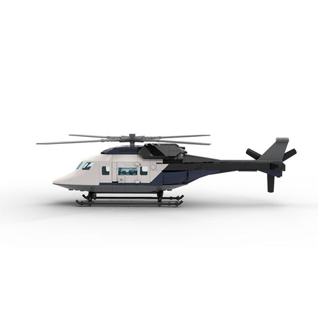 MOC - 230069 1/38 Scale Ultra MEGA Yacht - Part 12 Module 19 Helicopter Klemmbausteine - LesDiy - Klemmbausteine