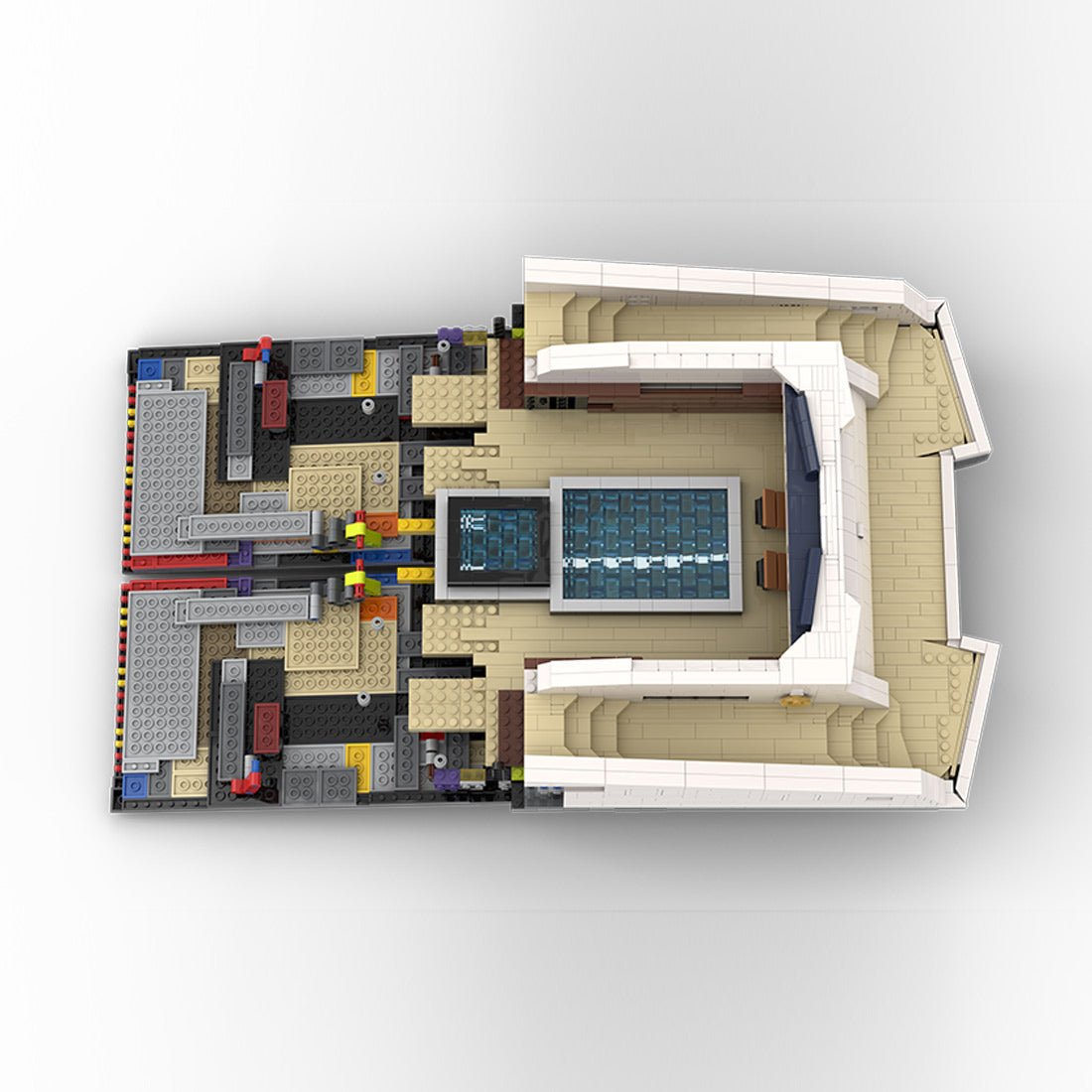 MOC - 230069 1/38 Scale Ultra MEGA Yacht - Part 2 Module 6 Deck 1 Stern Klemmbausteine - LesDiy - Klemmbausteine