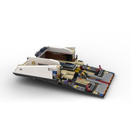 MOC - 230069 1/38 Scale Ultra MEGA Yacht - Part 2 Module 6 Deck 1 Stern Klemmbausteine - LesDiy - Klemmbausteine