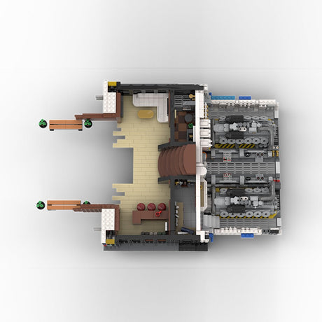 MOC - 230069 1/38 Scale Ultra MEGA Yacht - Part 2 Module 7 Deck 1 Stern Klemmbausteine - LesDiy - Klemmbausteine