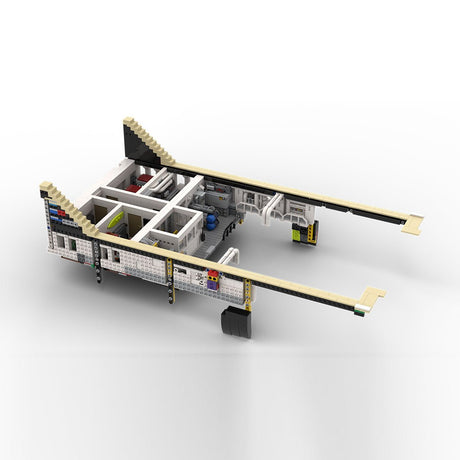 MOC - 230069 1/38 Scale Ultra MEGA Yacht - Part 2 Module 8 Deck 1 Stern Klemmbausteine - LesDiy - Klemmbausteine