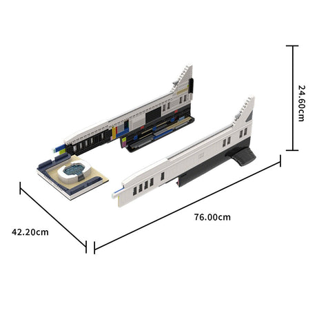 MOC - 230069 1/38 Scale Ultra MEGA Yacht - Part 2 Module 9 Deck 1 Stern Klemmbausteine - LesDiy - Klemmbausteine