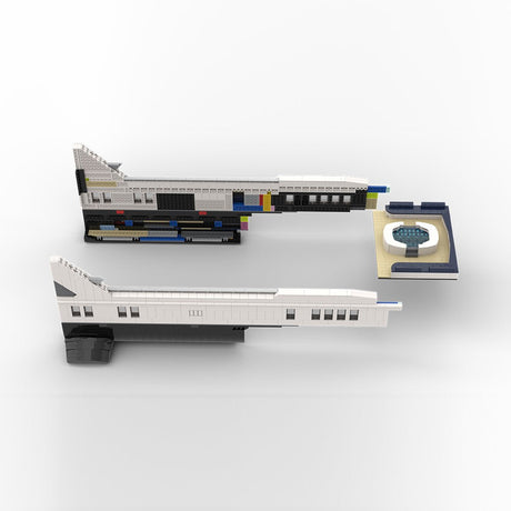 MOC - 230069 1/38 Scale Ultra MEGA Yacht - Part 2 Module 9 Deck 1 Stern Klemmbausteine - LesDiy - Klemmbausteine