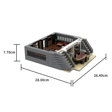 MOC - 230069 1/38 Scale Ultra MEGA Yacht - Part 3 Module 10 Deck 2 Stern 1 Klemmbausteine - LesDiy - Klemmbausteine