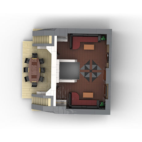 MOC - 230069 1/38 Scale Ultra MEGA Yacht - Part 3 Module 10 Deck 2 Stern 1 Klemmbausteine - LesDiy - Klemmbausteine