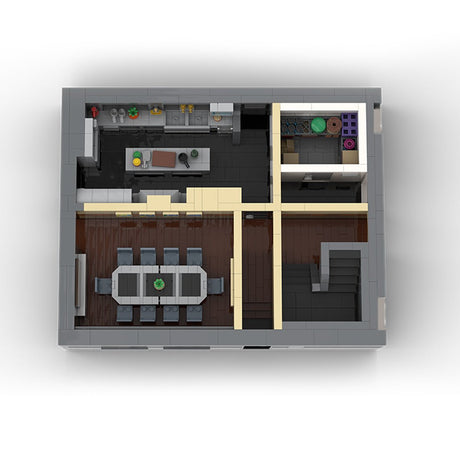 MOC - 230069 1/38 Scale Ultra MEGA Yacht - Part 4 Module 11 Deck 2 Stern 2 Klemmbausteine - LesDiy - Klemmbausteine