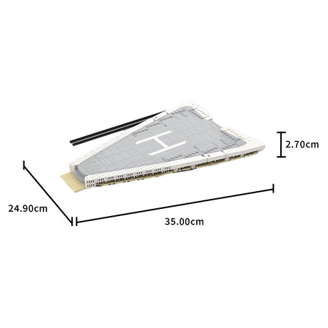 MOC - 230069 1/38 Scale Ultra MEGA Yacht - Part 9 Module 16 Deck 3 Bow Klemmbausteine - LesDiy - Klemmbausteine