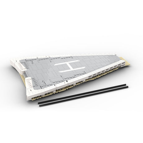 MOC - 230069 1/38 Scale Ultra MEGA Yacht - Part 9 Module 16 Deck 3 Bow Klemmbausteine - LesDiy - Klemmbausteine