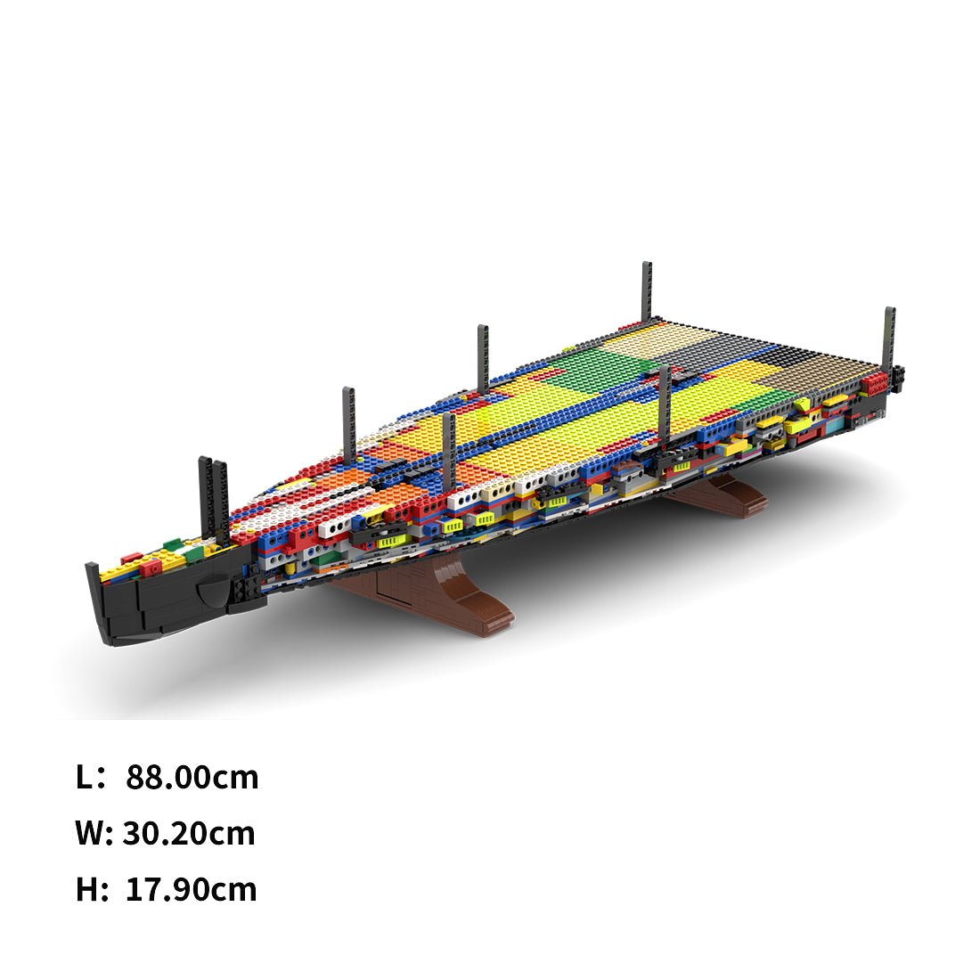 MOC - 230069 Part 1 Module 1 Deck 1 Bow Klemmbausteine - LesDiy - Klemmbausteine