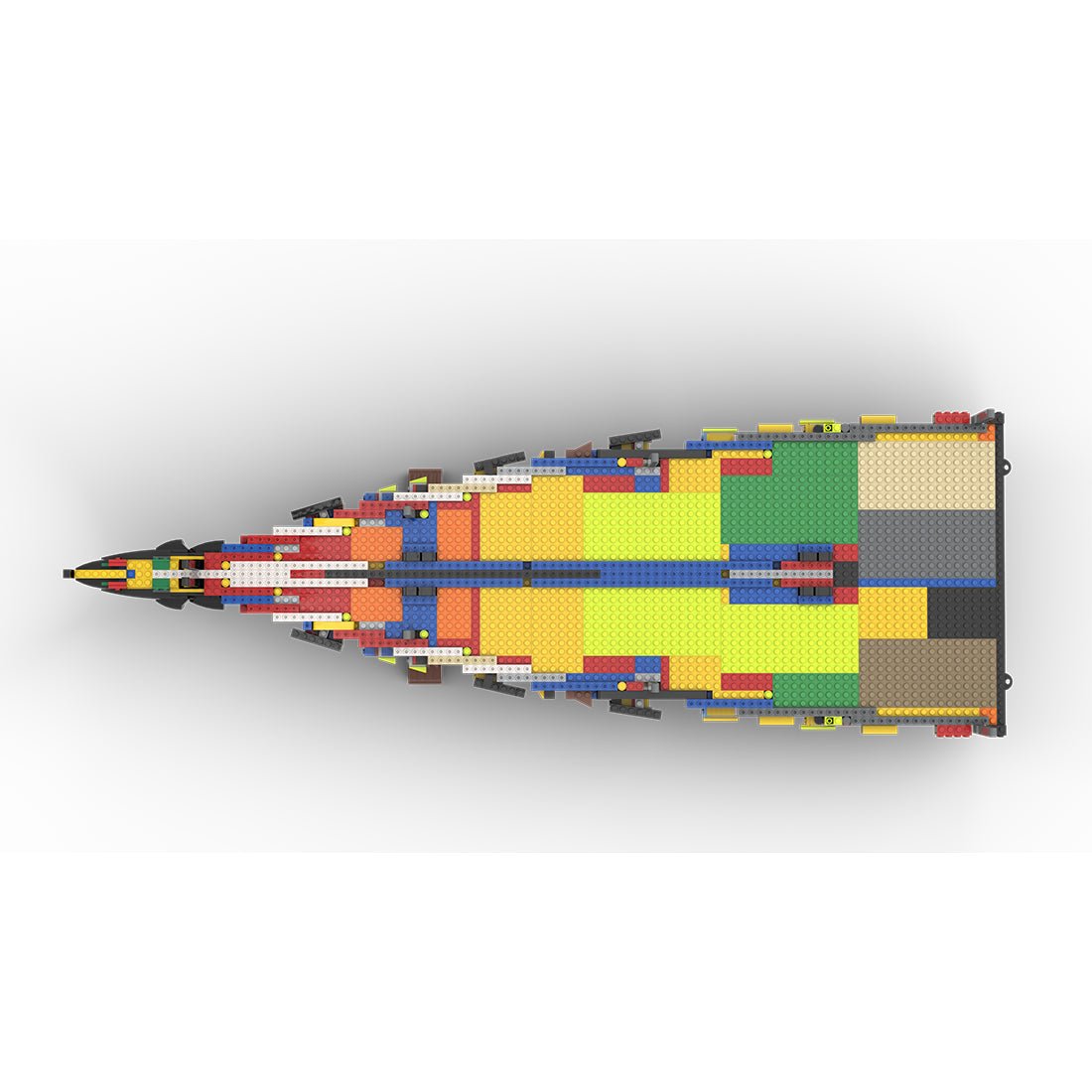 MOC - 230069 Part 1 Module 1 Deck 1 Bow Klemmbausteine - LesDiy - Klemmbausteine