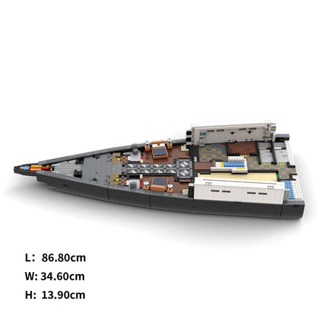 MOC - 230069 Part 1 Module 2 Deck 1 Bow Klemmbausteine - LesDiy - Klemmbausteine