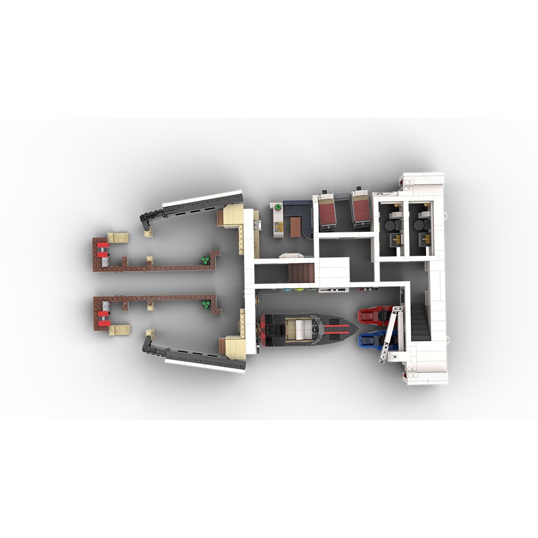MOC - 230069 Part 1 Module 3 Deck 1 Bow Klemmbausteine - LesDiy - Klemmbausteine
