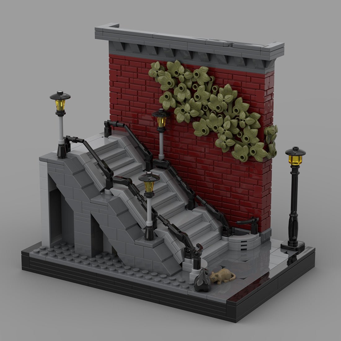 MOC-231535 Joker Stairs - Book Nook Klemmbausteine-LesDiy-Klemmbausteine